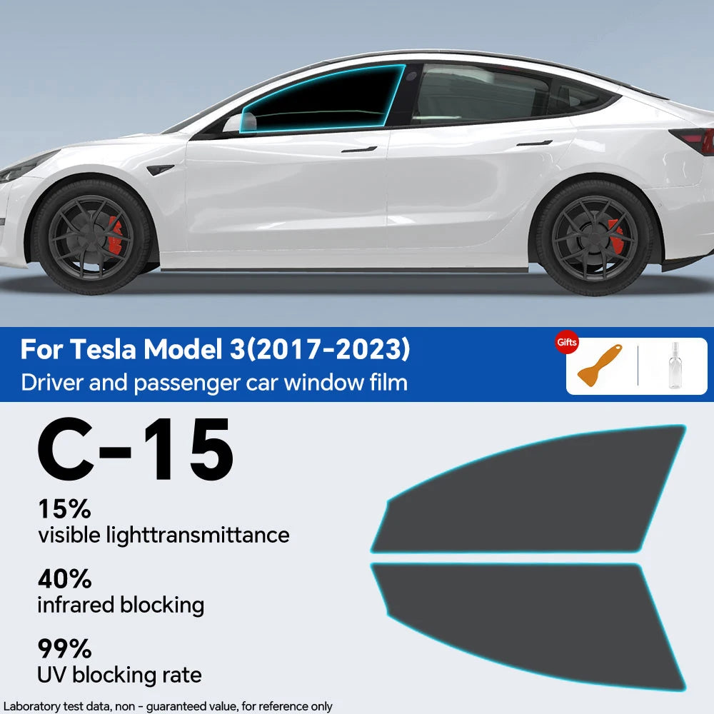 PFCC Pre-Cut Car Window Privacy Tint Film For Tesla Model 3 2020 2021 2022 2023 Auto Sticker for Tesla Model 3 highland 2024